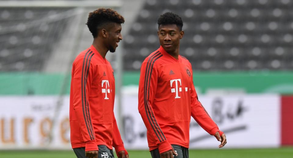 David Alaba und Kingsley Coman vertrauen auf einen ganz besonderen Friseur. (Bild: Getty Images)