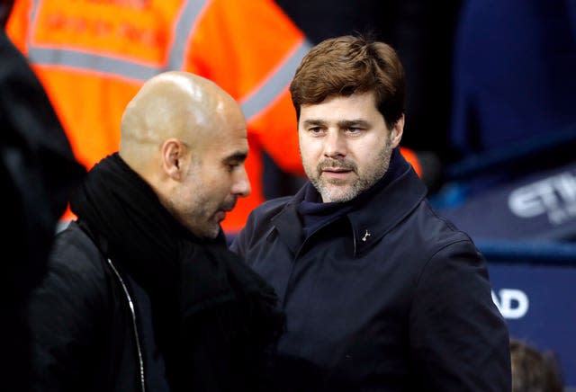 Guardiola (left) and Pochettino (right) will renew their rivalry