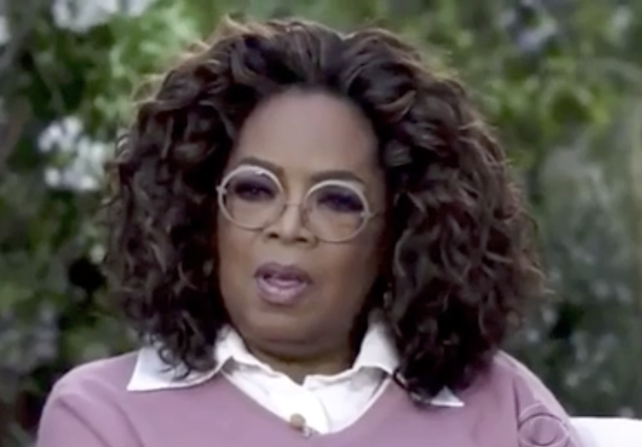 shocked and horrified Oprah