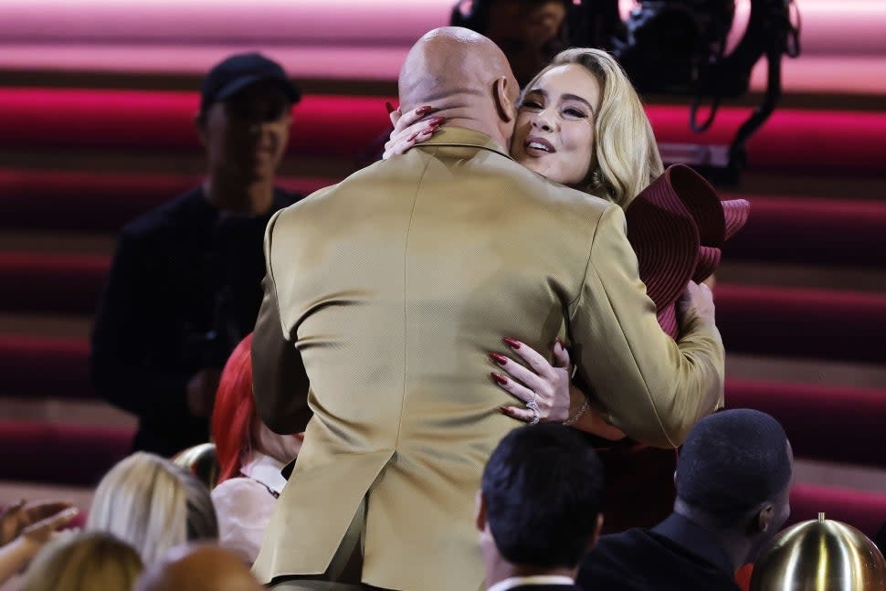 Dwayne Johnson and Adele