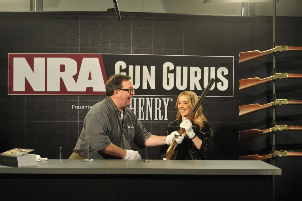 National Rifle Association “Gun Gurus” host Phil Schreier during a taping for the Outdoor Channel series at the recent NRA annual meeting in Nashville. The NRA has a clear and noticeable impact on politics in Tennessee.