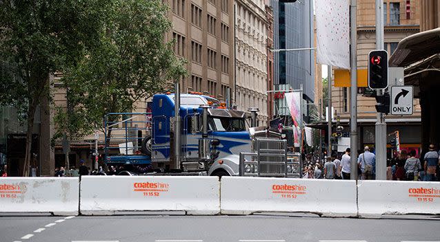 The recently-opened pedestrian shopping strip is sadly also a new potential terror target. Source: AAP