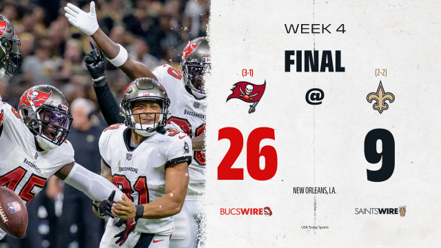 Watch highlights from the Bucs' blow out win over the Saints