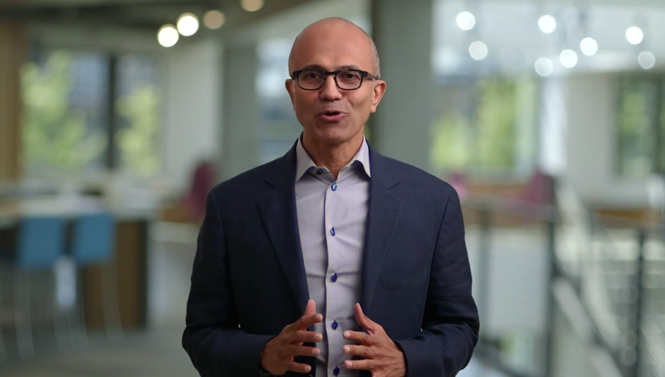 Satya Nadella talking