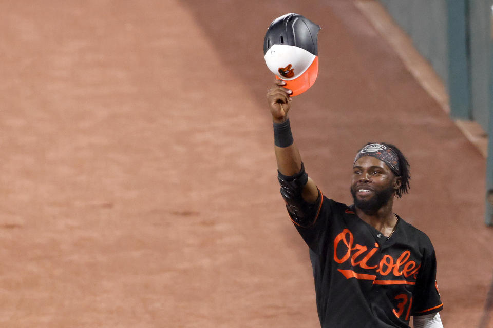 Cedric Mullins with the Orioles.