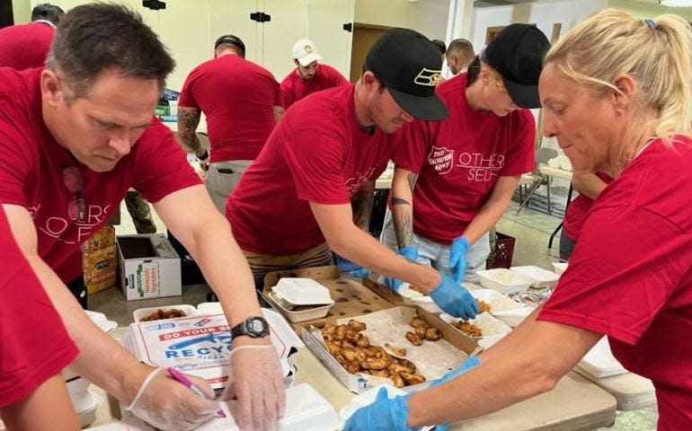 The Salvation Army feeding and coordinating 7,200 meals daily at Maui shelters after wildfires.