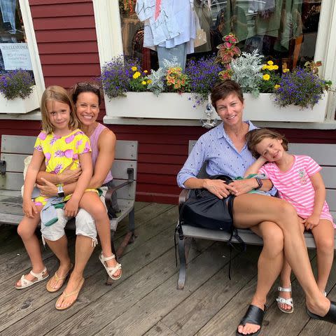 <p>Courtesy Jenna Wolfe</p> Jenna and Stephanie with their daughters in 2019.