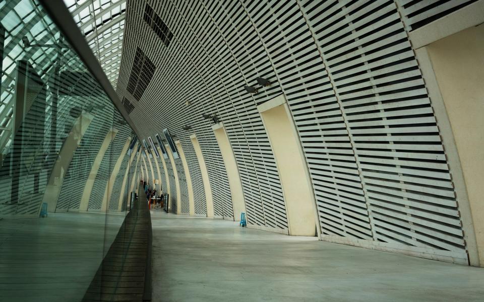 A typically deserted TGV station - Getty