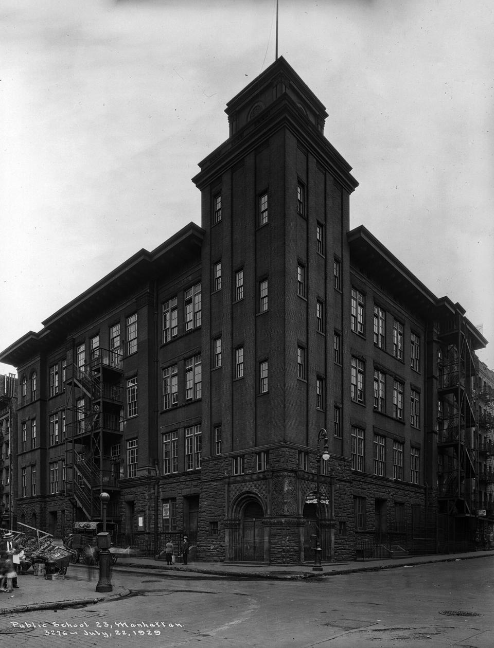 Image: The more than a century old structure is the only city-owned property in Chinatown occupied entirely by nonprofits. (NYC Board of Education Collection / NYC Municipal Archives)