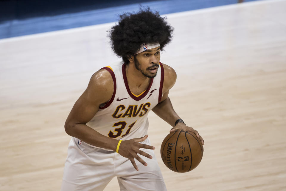 Jarrett Allen will reportedly earn $100 million from the Cleveland Cavaliers. (Scott Taetsch/Getty Images)