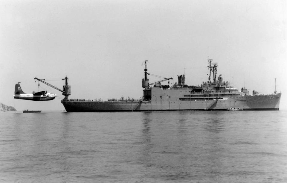 Navy seaplane tender Salisbury Sound Martin P5M-1 Marlin