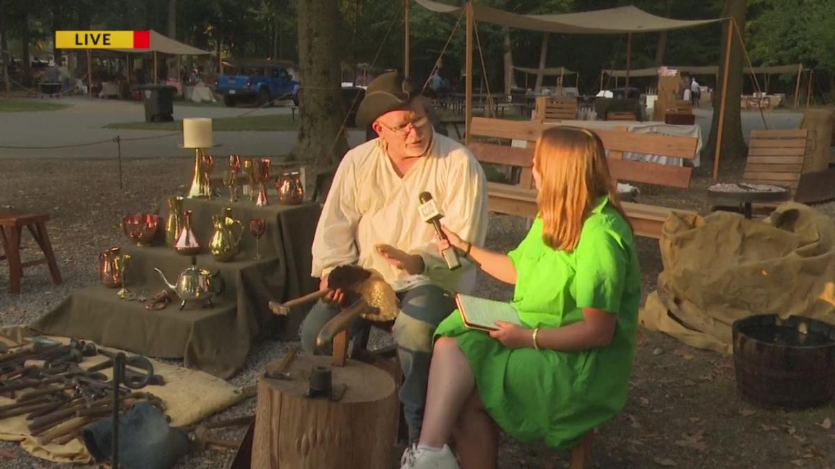 Metalsmith educates fairgoers at Johnny Appleseed Festival