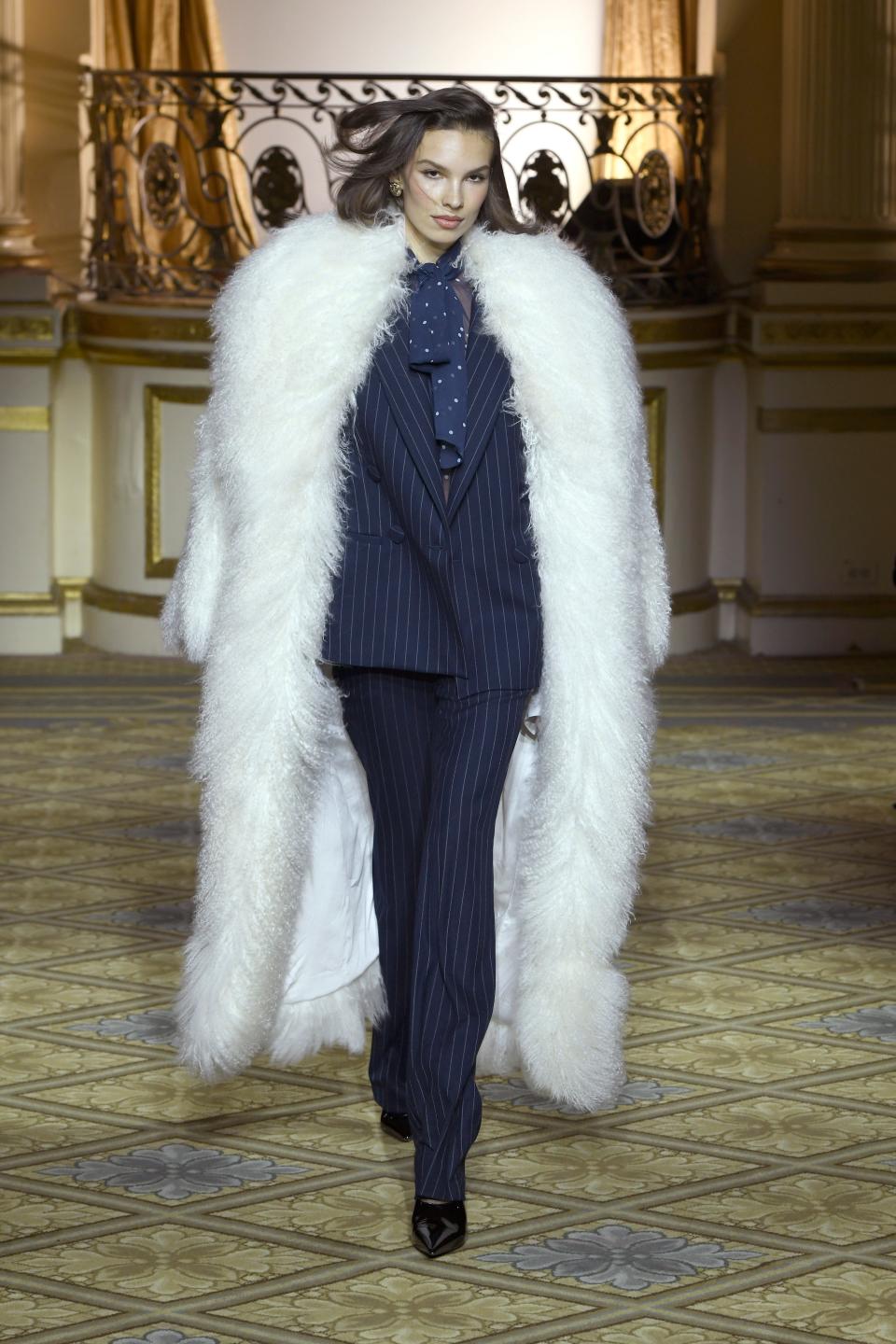 A model walks the runway for Retrofête during New York Fashion Week on Feb. 12, 2024 in New York City.