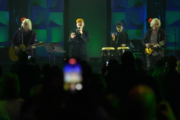 R.E.M. at the 2024 Songwriters Hall of Fame induction ceremony. - Credit: Bennett Raglin/Getty Images