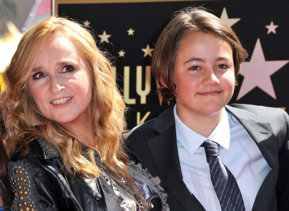 Melissa Etheridge with her late son Beckett  (Chris Delmas / AFP via Getty Images)