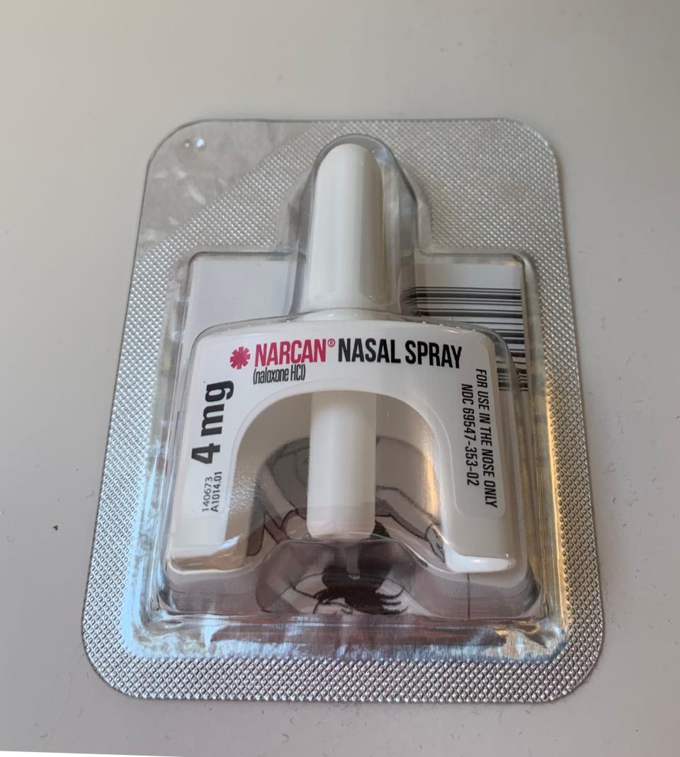 Narcan nasal spray.