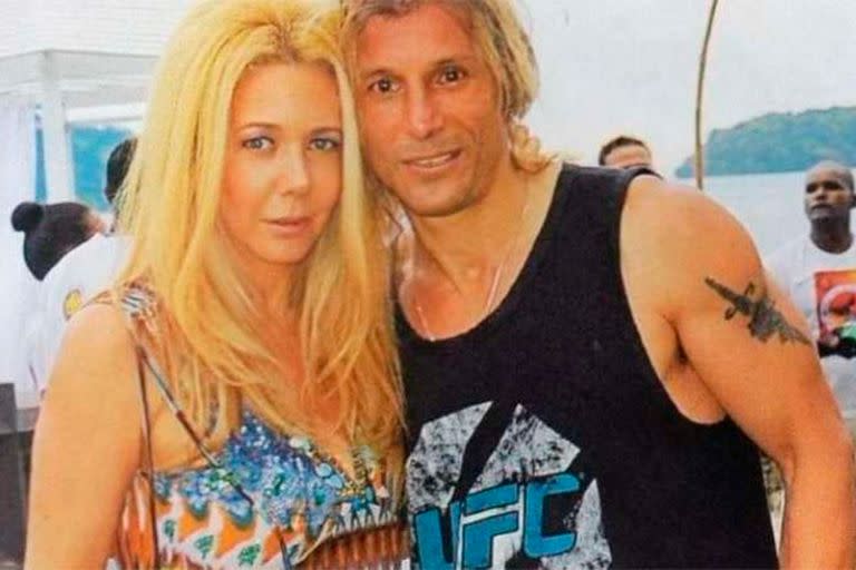 Mariana Nannis y Claudio Paul Caniggia cuando todavía eran una pareja feliz