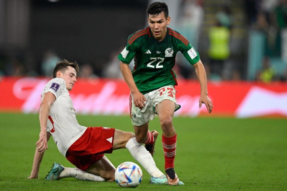 Hirving "Chucky" Lozano fue de los mejores de México ante Polonia. Foto: AFP