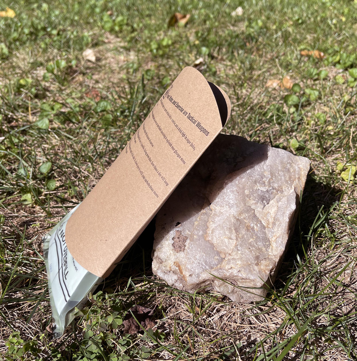 There was minimal cooking occurring with my MRE. (Kait Hanson)