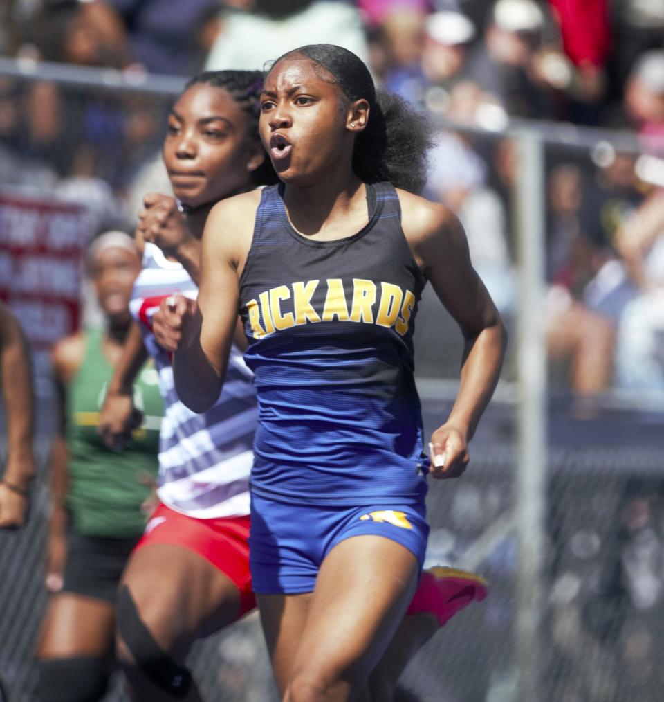 Track and field athletes compete at the 20th annual Jesse Forbes Invitational at Godby High School on Saturday, Feb. 24, 2024