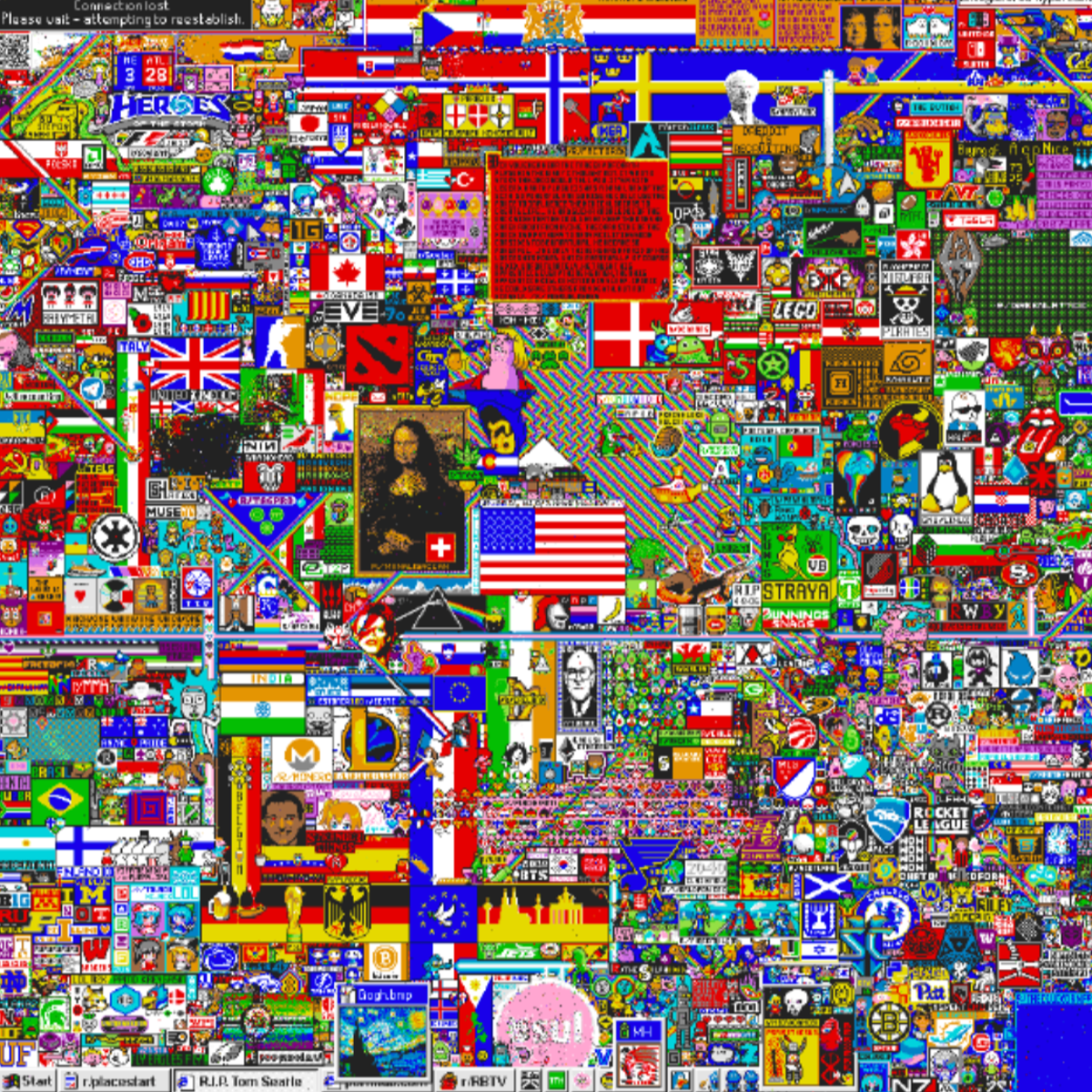 Reddit Place was first launched as a collaborative art installation in April 2017  (Reddit)