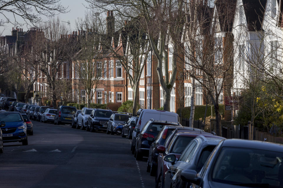 Cars parked along a residential street in Herne Hill SE24, on 10th February 2019, in London, England. (Photo by Richard Baker / In Pictures via Getty Images)