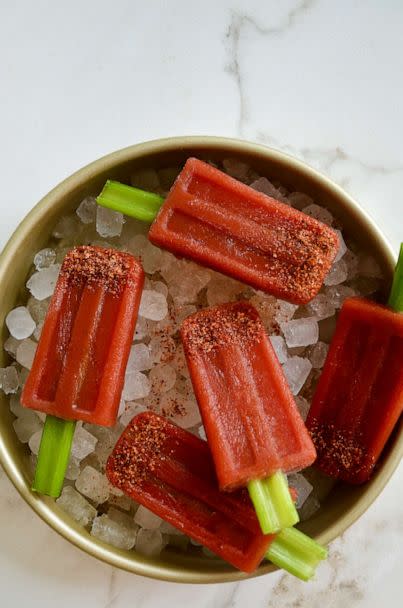 PHOTO: Chef, cookbook author and Just a Taste founder Kelly Senyei prepared her version of a classic cocktail in popsicle form. (Just a Taste/Kelly Senyei)