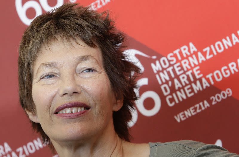 British actress Birkin poses during a photocall at the 66th Venice Film Festival