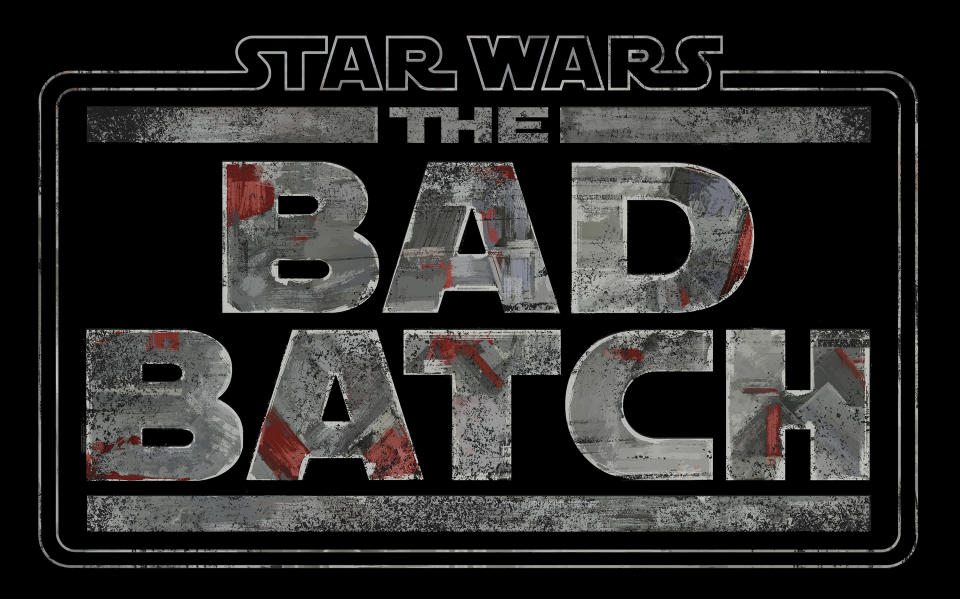 The title treatment for Star Wars: The Bad Batch (Disney)