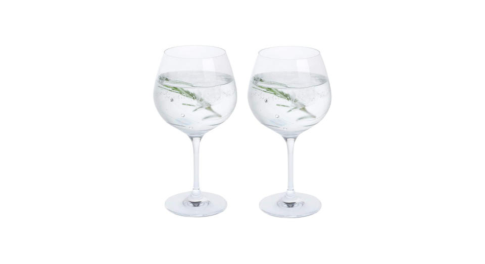 Dartington Crystal ST2557/13/P Glitz Crystal Copa Gin Glasses