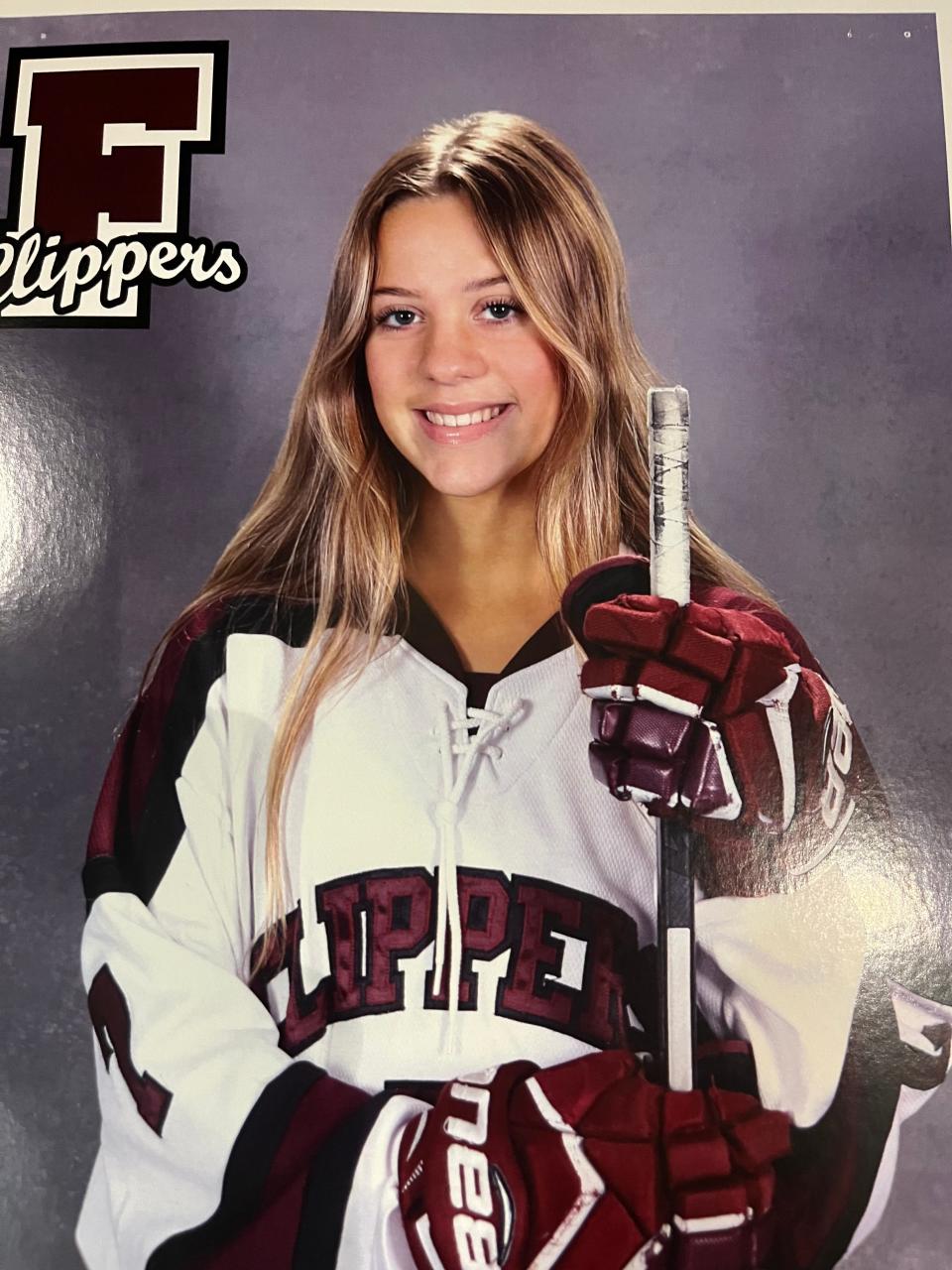 Maeve Turner of Falmouth girls hockey team.