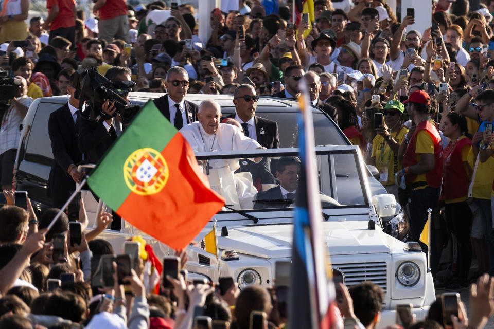 Pope Francisco en el Día Mundial de la Juventud 2023 (Foto: Nuno Cruz/NurFoto via Getty Images)
