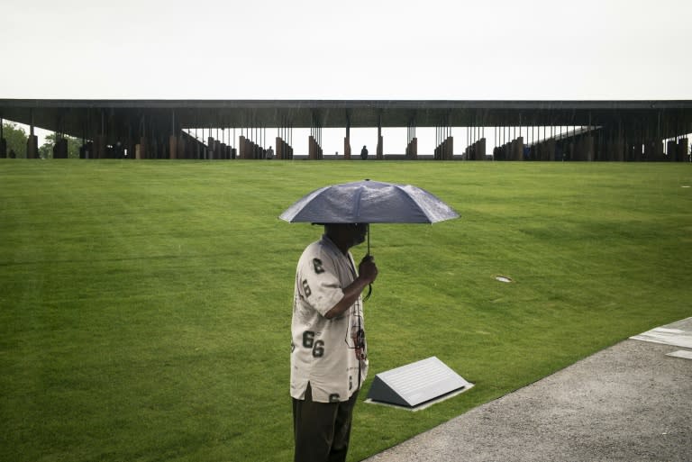 DJ Briggs, 69, visits the National Memorial For Peace and Justice on its opening day