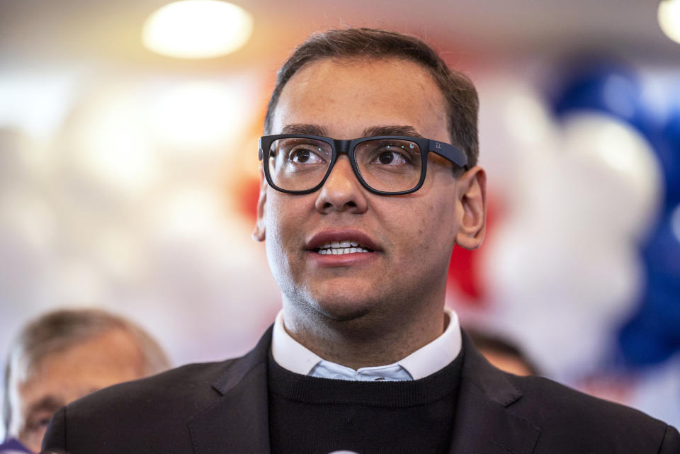 Congressman-elect George Santos speaks during a press conference (Alejandra Villa Loarca / Newsday RM via Getty Images file)