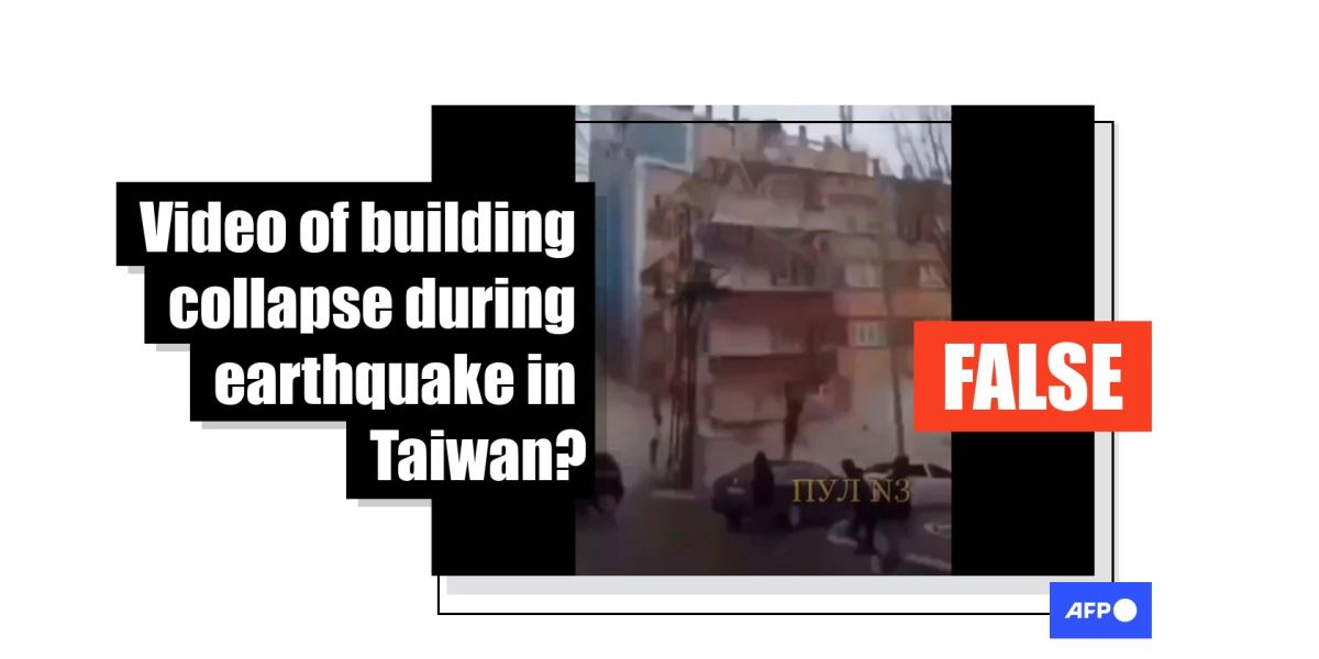 Turkey earthquake video falsely shared as 'filmed in Taiwan'