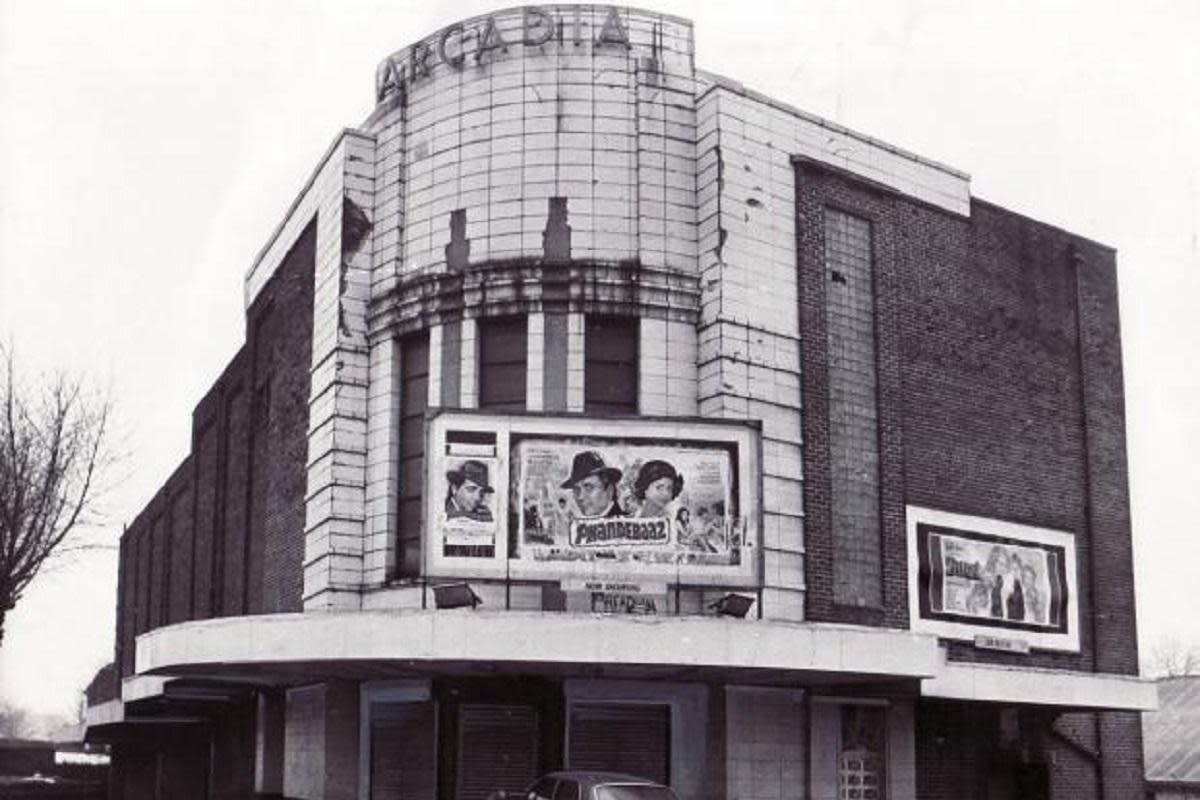 The Arcadian Cinema on the corner of Legrams Lane and Ingleby Road, pictured in 1979