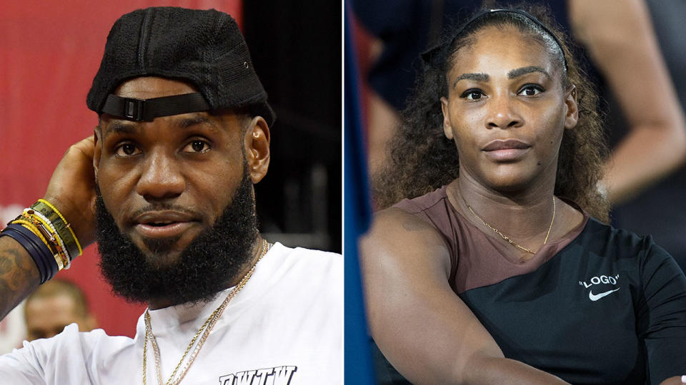 LeBron James has drawn inspiration from his young daughter in assessing the Serena Williams controversy. Pic: Getty