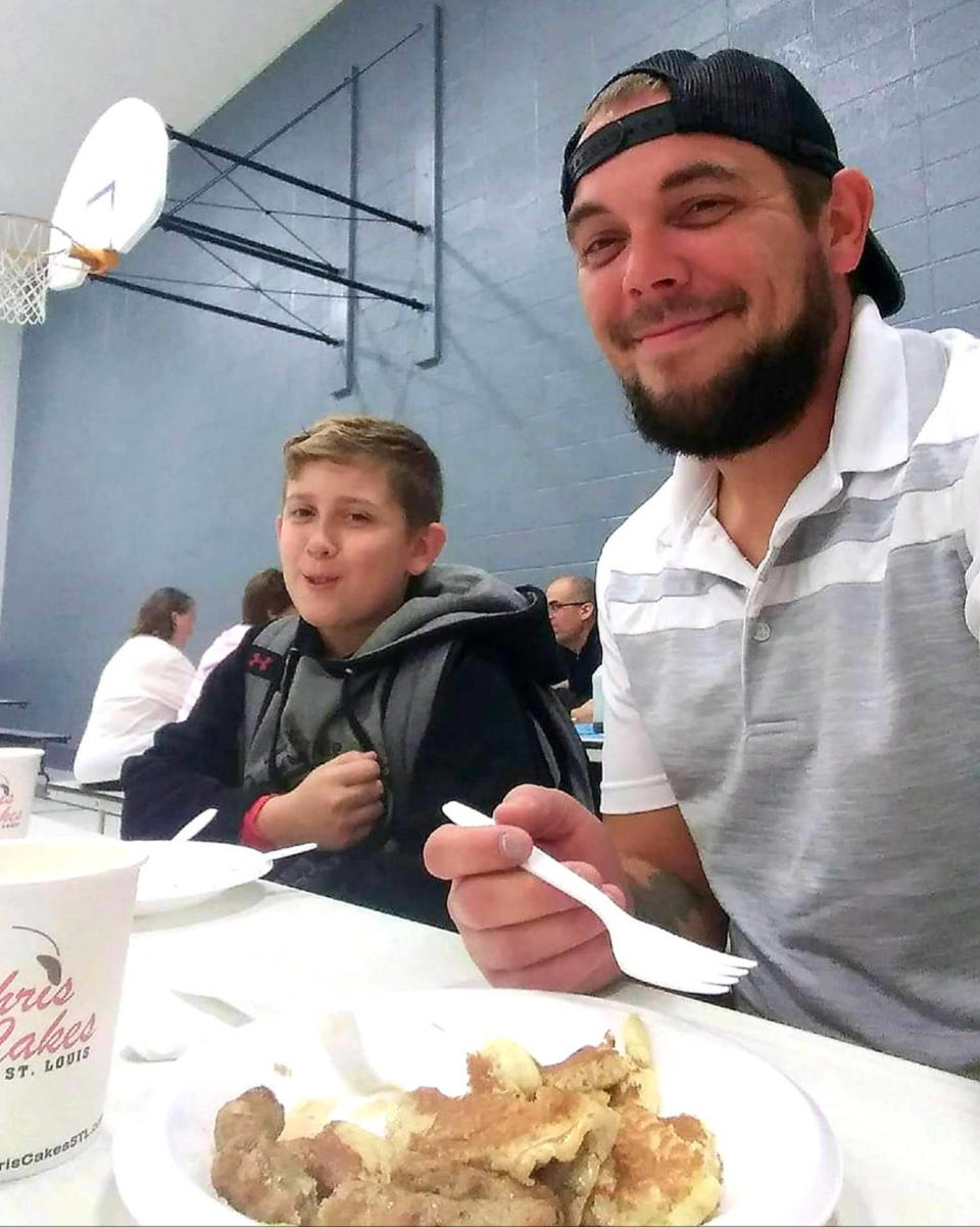 Patrick Chapman and his son. (Jen Newbury)