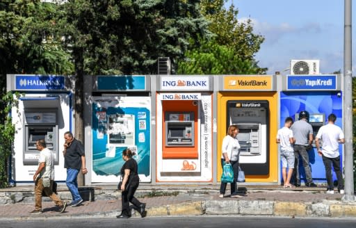 Automated teller machines (ATM) operated by Turkish banks which have been rattled by the dispute with NATO ally Washington over the detention of an American pastor