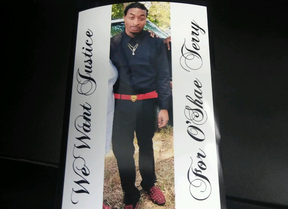 CORRECTS SPELLING OF SOURCE'S FIRST NAME TO SHERLEY, NOT SHIRLEY - This undated photo provided by Sherley Woods, mother of O'Shae Terry, shows Terry. At first glance, the police video of O'Shae Terry's death seemed poised to go viral: A traffic stop over an expired vehicle registration devolved into an Arlington officer opening fire into the moving vehicle, fatally hitting Terry in the driver's seat. Days after the shooting, the Arlington Police Department released body-camera footage of the shooting.(Photo courtesy of Sherley Woods via AP)