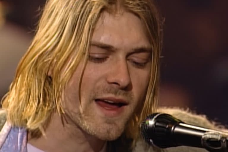 Kurt Cobain en el MTV Unplugged de Nirvana