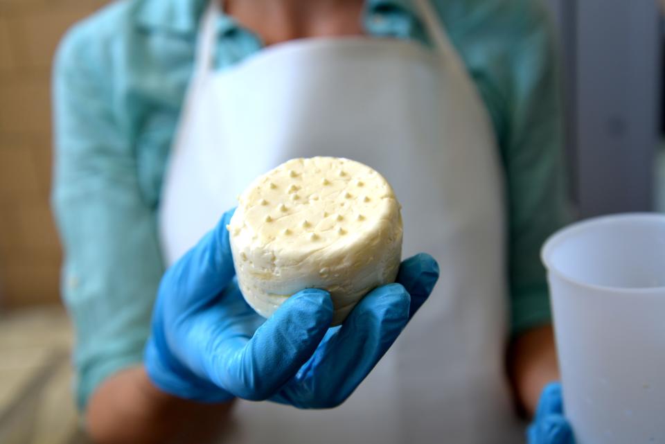 Ballerino Creamery in the old Augusta Dairies building on Middlebrook Road. Owner Louella Hill offers a small cheese club and sells her products at the Staunton Farmers Market.