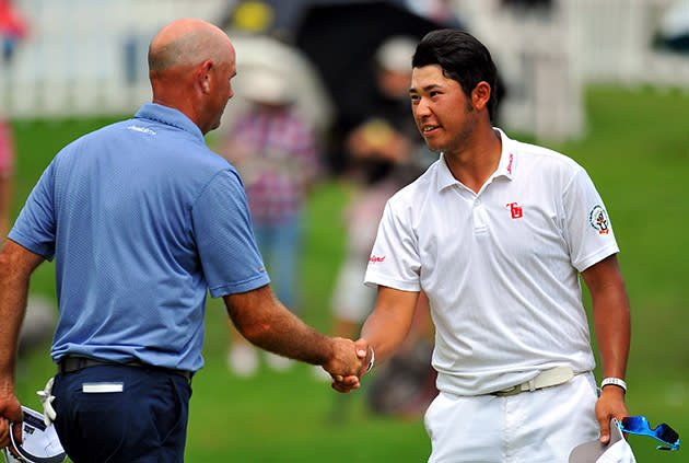 Stewart Cink has the worst golf-hat tan line you'll ever see