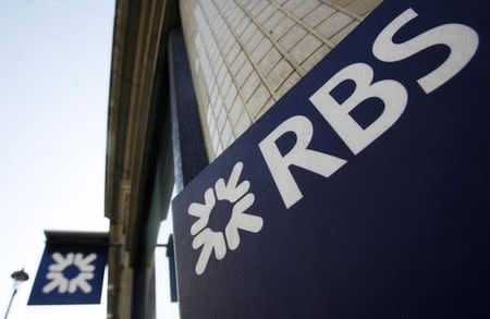 A Royal Bank of Scotland branch is seen, in central London February 21, 2009. REUTERS/Luke MacGregor