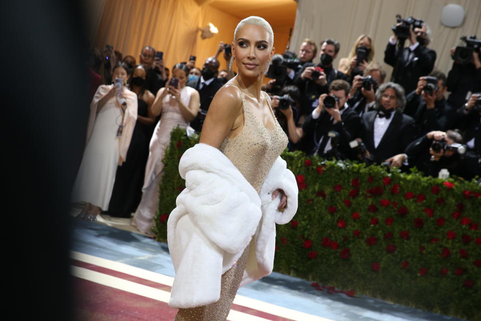 Kim Kardashian at the 2022 Met Gala - Credit: Lexie Moreland for WWD