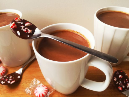 Chocolate-Peppermint Spoons