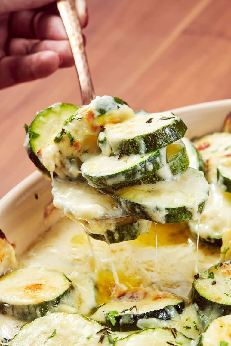 Cheesy Scalloped Zucchini