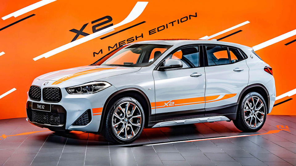 BMW X2 sDrive20i M Mesh Edition，透過M Mesh Edition專屬對比色車身彩繪營造動感氛圍。（圖片來源/ BMW）