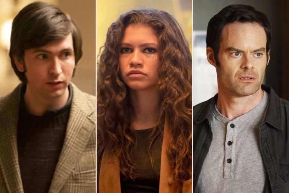 From left: Nicholas Braun in Succession, Zendaya in Euphoria and Bill Hader in Barry | HBO