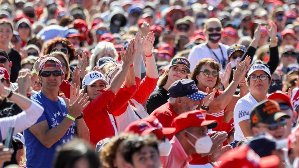 Seguidores de Trump en un mitin